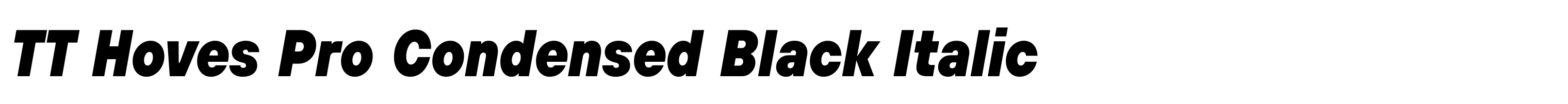 TT Hoves Pro Condensed Black Italic
